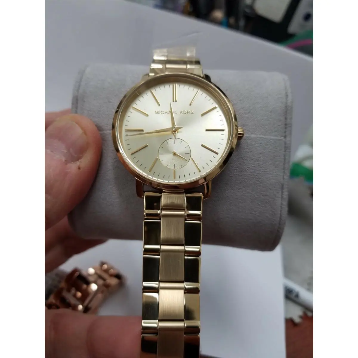 Michael Kors MK3500 Jaryn Gold Tone Dial Gold Tone Stainless Steel Women`s Watch