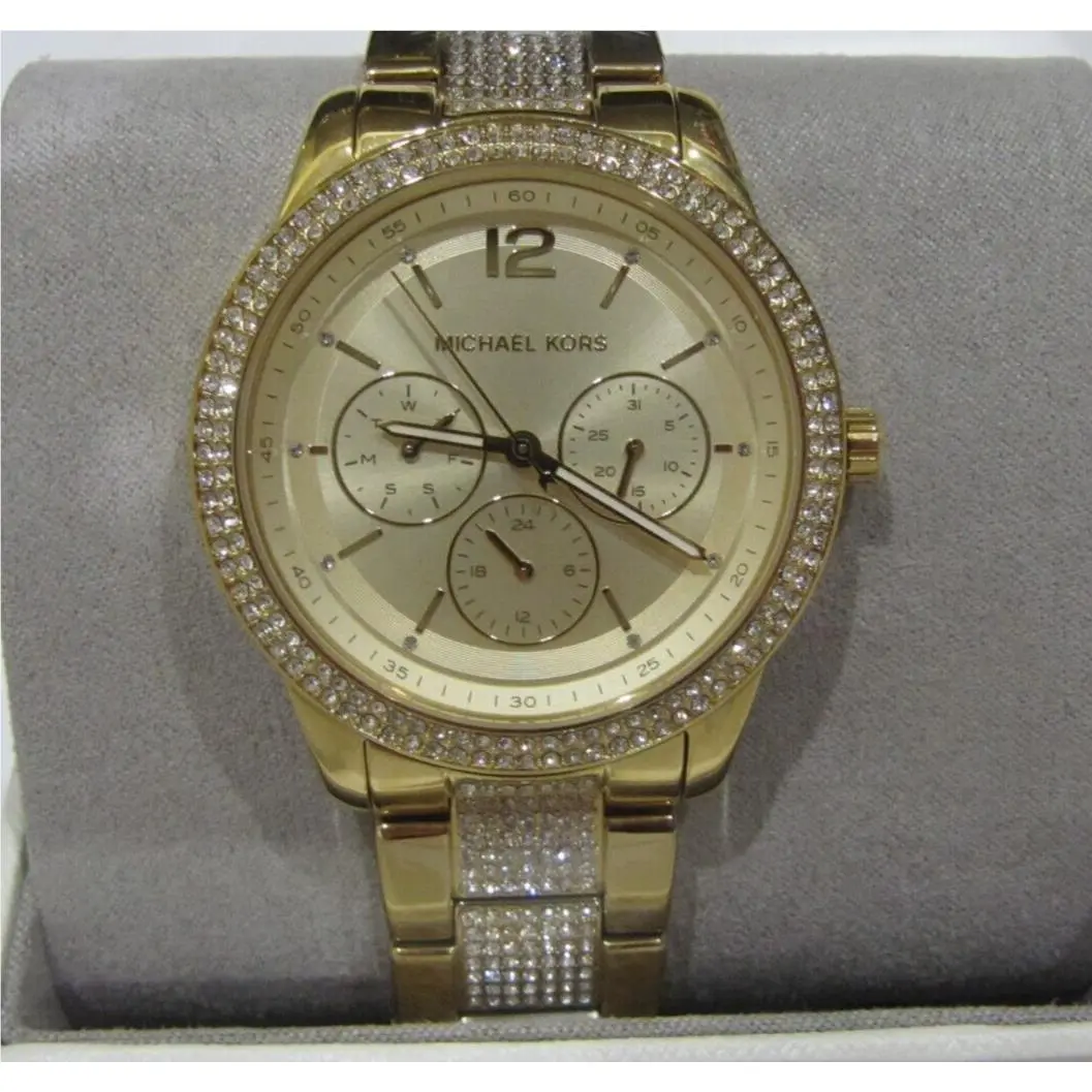 Tibby Women`s Gold Tone Stainless Multi Function Watch MK7292 by Michael Kors