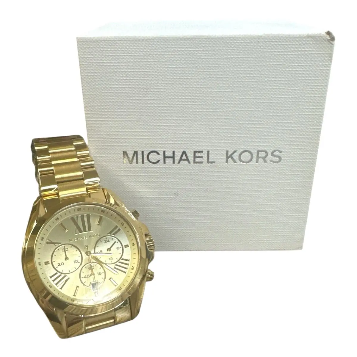Bradshaw MK5605 Unisex Chronograph 40mm Case Gold Analog Wristwatch by Michael Kors