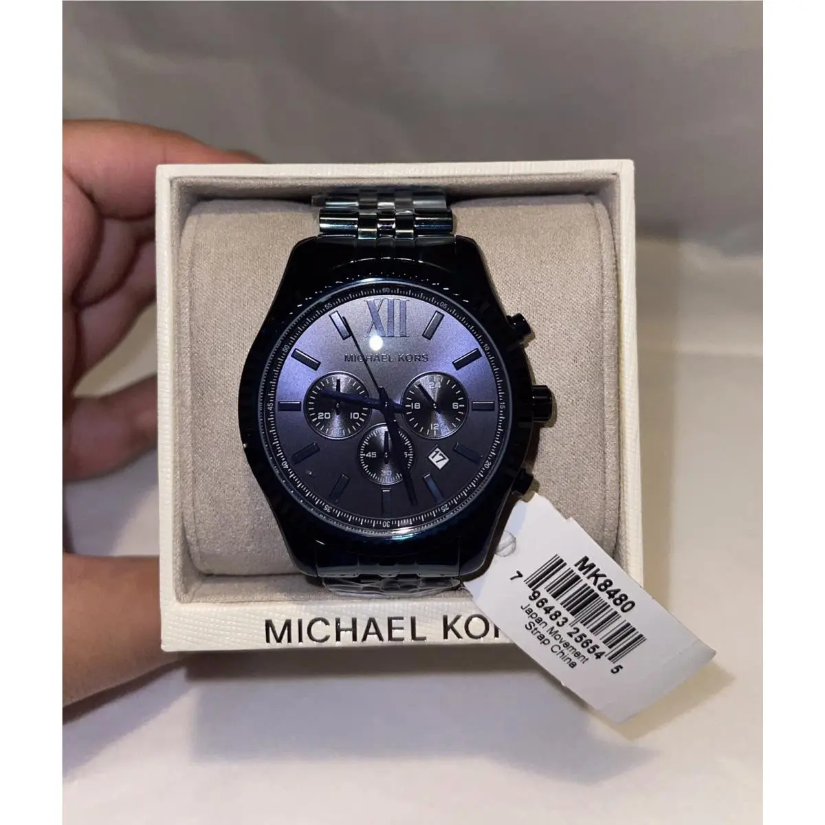 Michael Kors Lexington MK8480 Blue Dial Men`s Watch