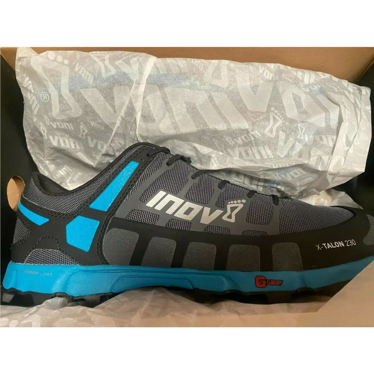 inov-8 shoes - X-TALON 230 - Gray / Blue (UPC: 5054167574176) 6