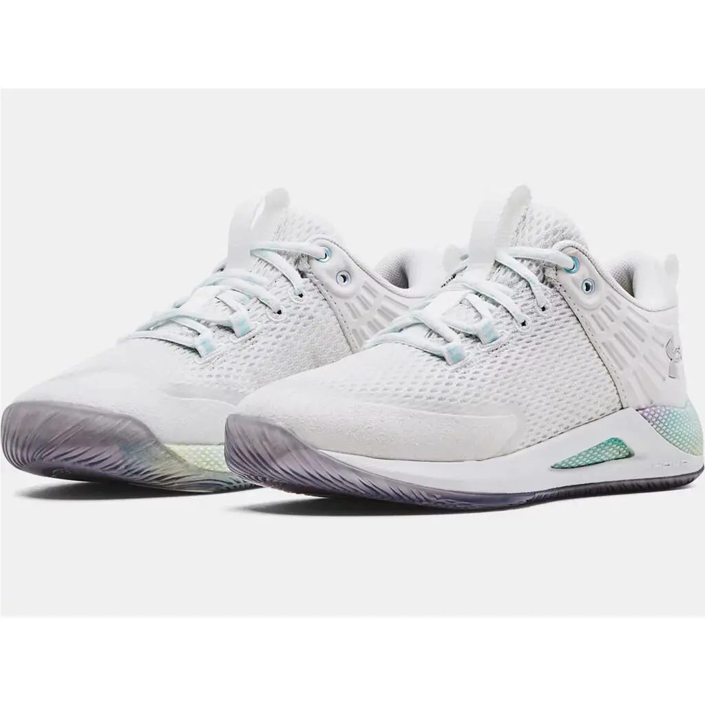 Under Armour shoes - Under Armour HVR Block City Elite - 3024043 - White/Breeze/Metallic Silver 1