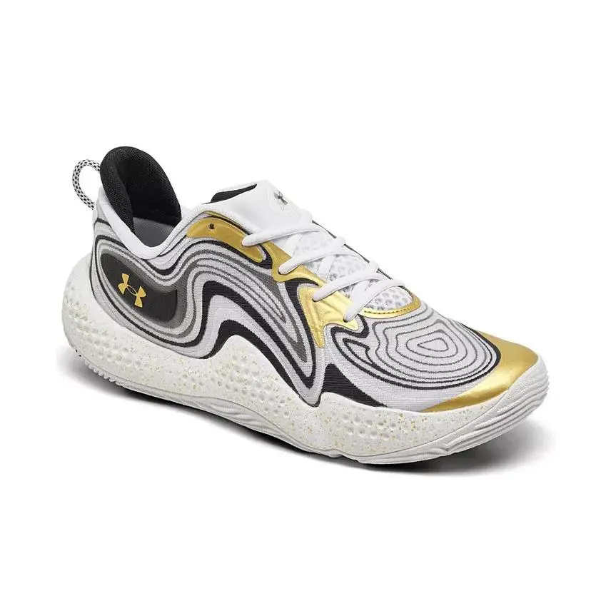 Under Armour shoes - Under Armour Spawn 6 - Spawn - 3027263100 - White / Black / Metallic Gold 1
