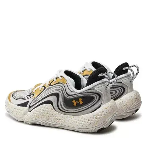 Under Armour shoes - Under Armour Spawn 6 - Spawn - 3027263100 - White / Black / Metallic Gold 2