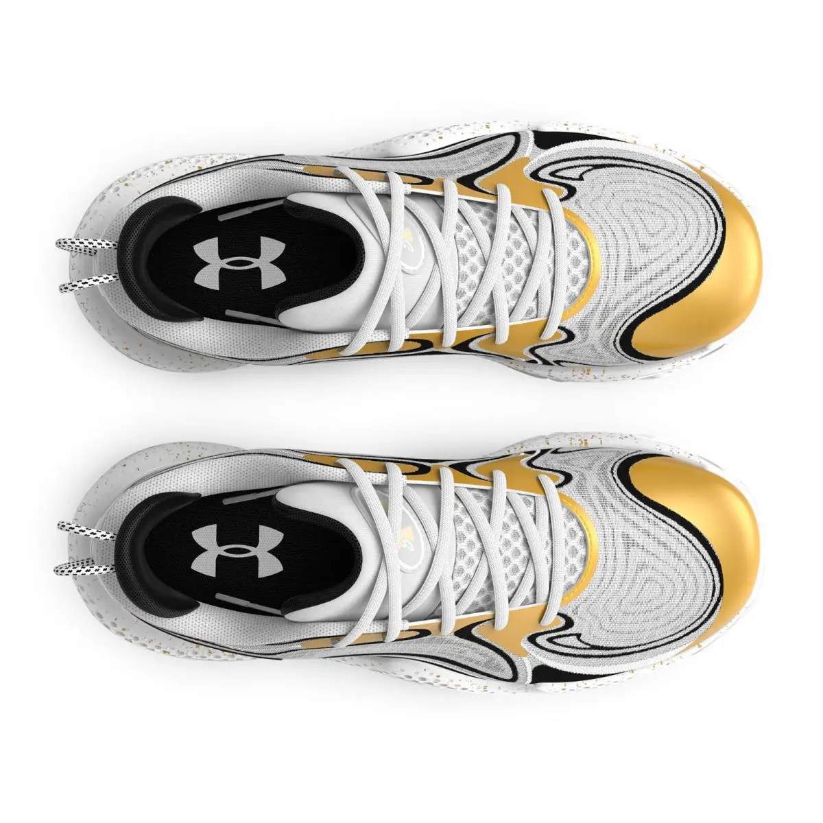 Under Armour shoes - Under Armour Spawn 6 - Spawn - 3027263100 - White / Black / Metallic Gold 3