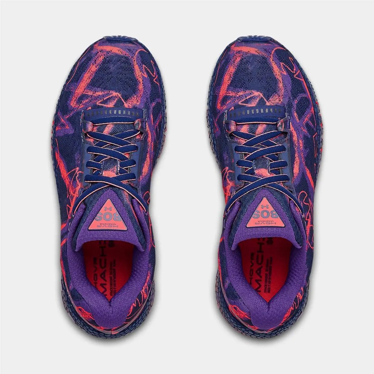 Under Armour shoes - UA HOVR MACHINA BOS - HOVR MACHINA BOS - 3023129-400 - Purple/Blue/Red 5