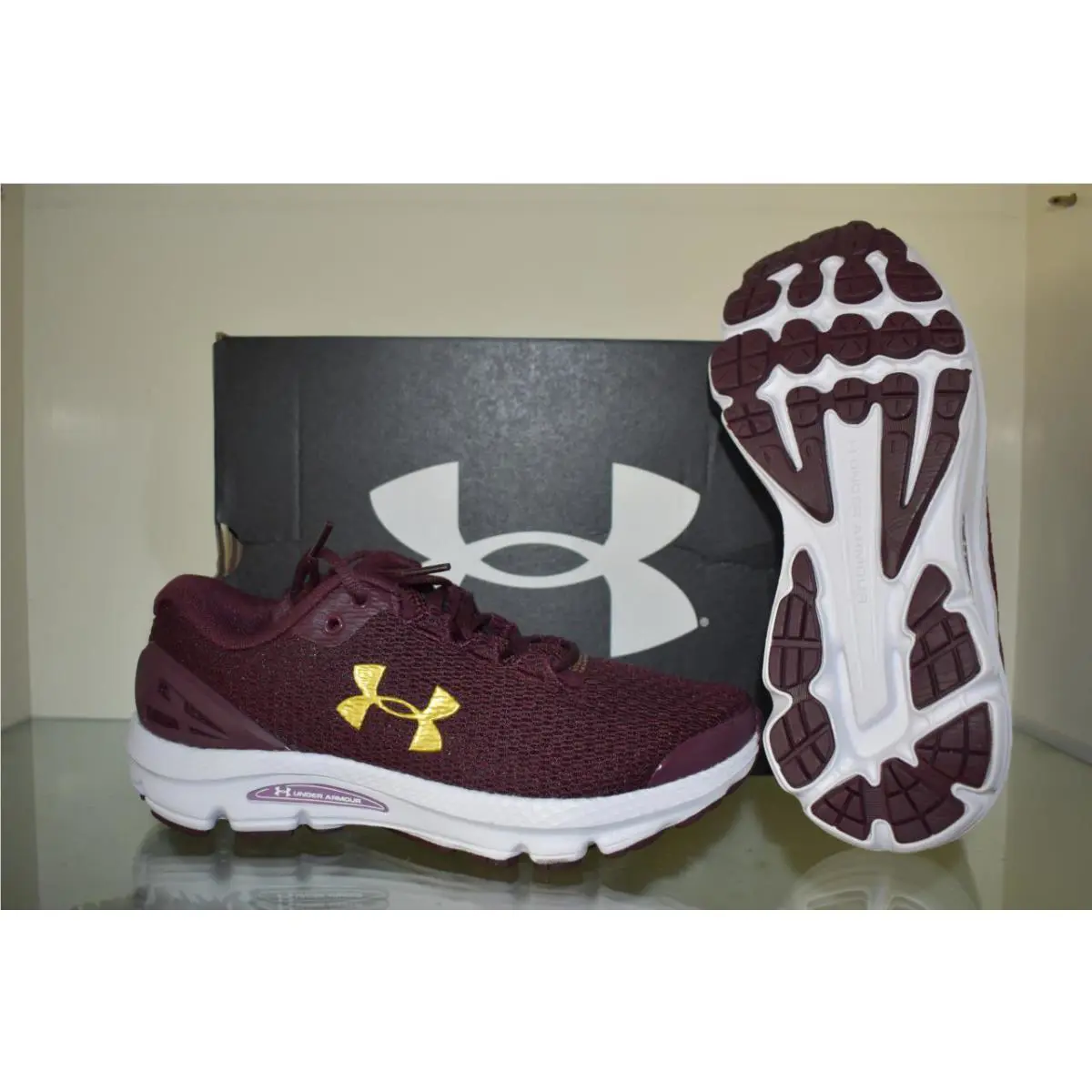 Under Armour shoes - Under Armour Charged Gemini - Charged Gemini - 3026500 500 - Maroon 2