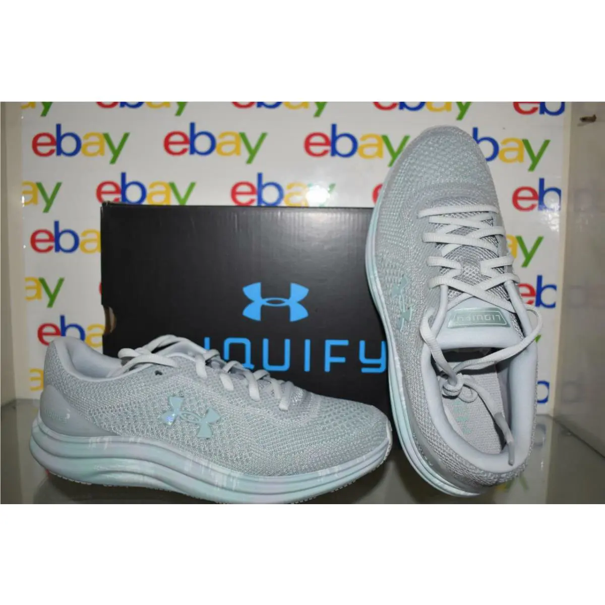 Under Armour shoes - UA Liquify Print Running Shoes - 3023618 100 - White 0