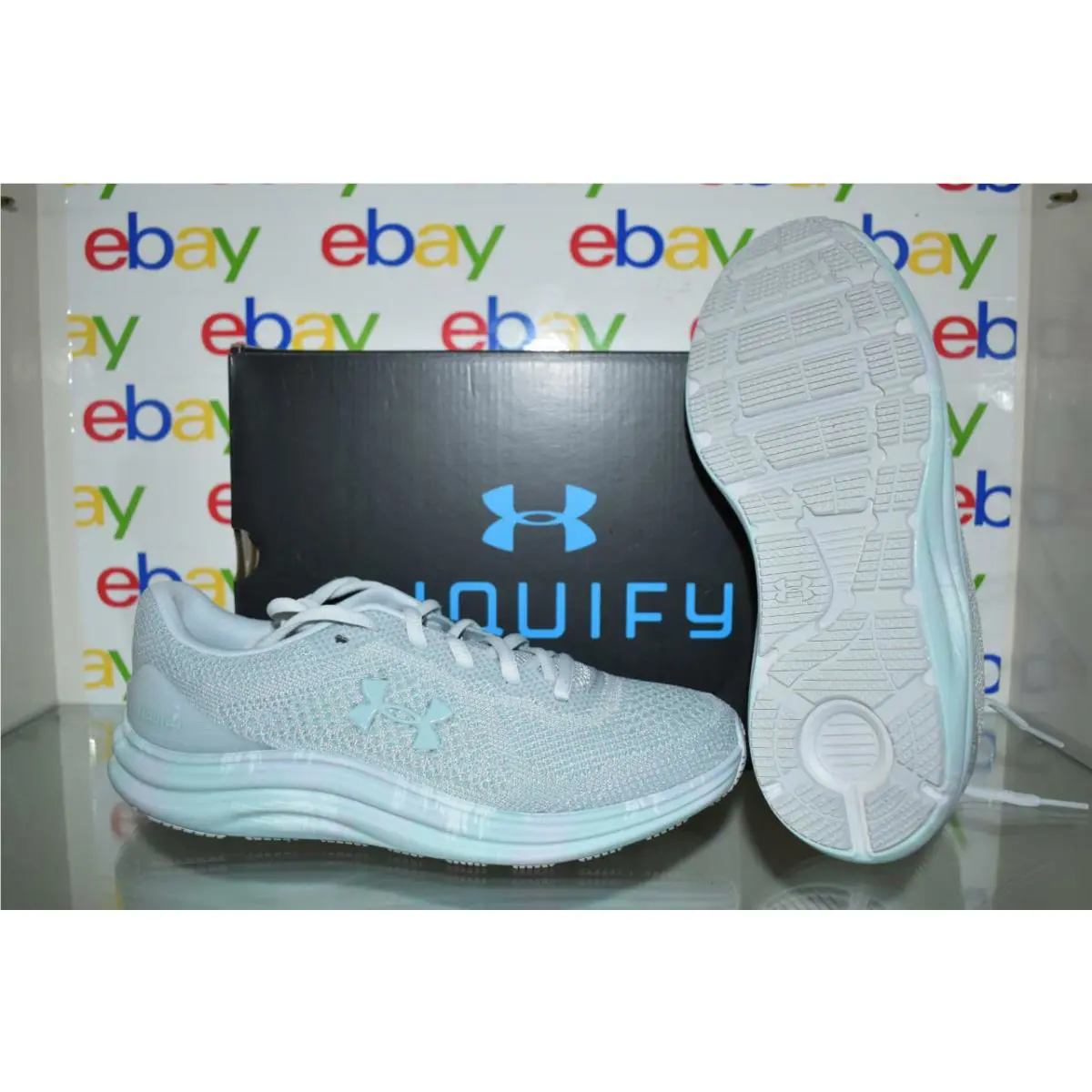 Under Armour shoes - UA Liquify Print Running Shoes - 3023618 100 - White 1