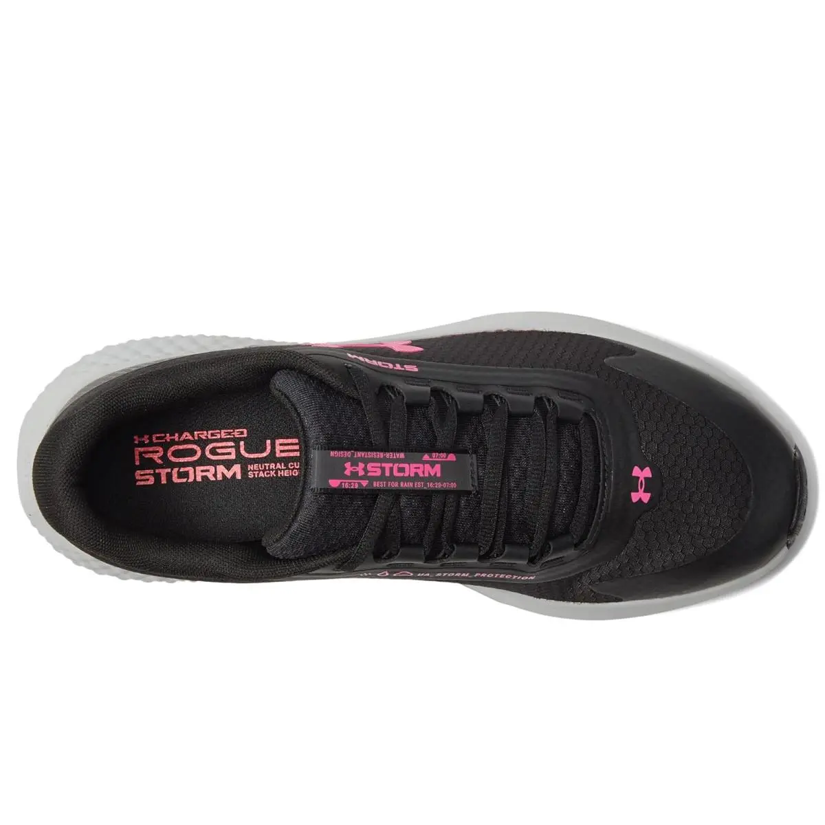 Under Armour shoes - Black/Jet Gray/Rebel Pink 6