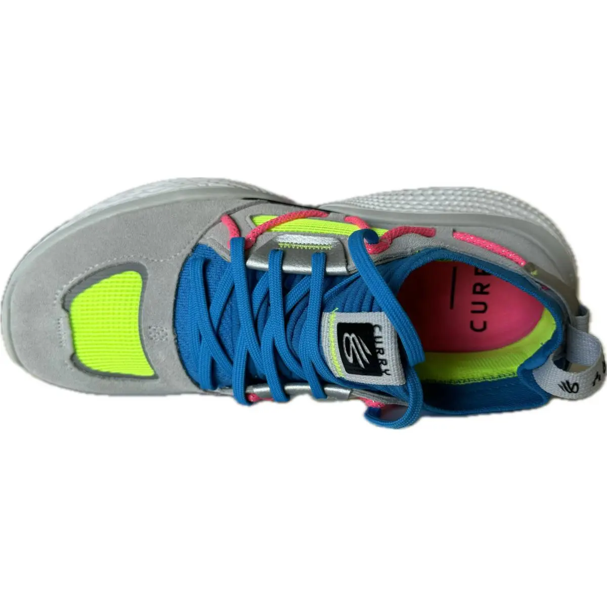 Under Armour shoes - Under Armour Steph Curry Flow Cozy - 3023815-107 - Grey-Blue multicolor (UPC: 196040895451) 3