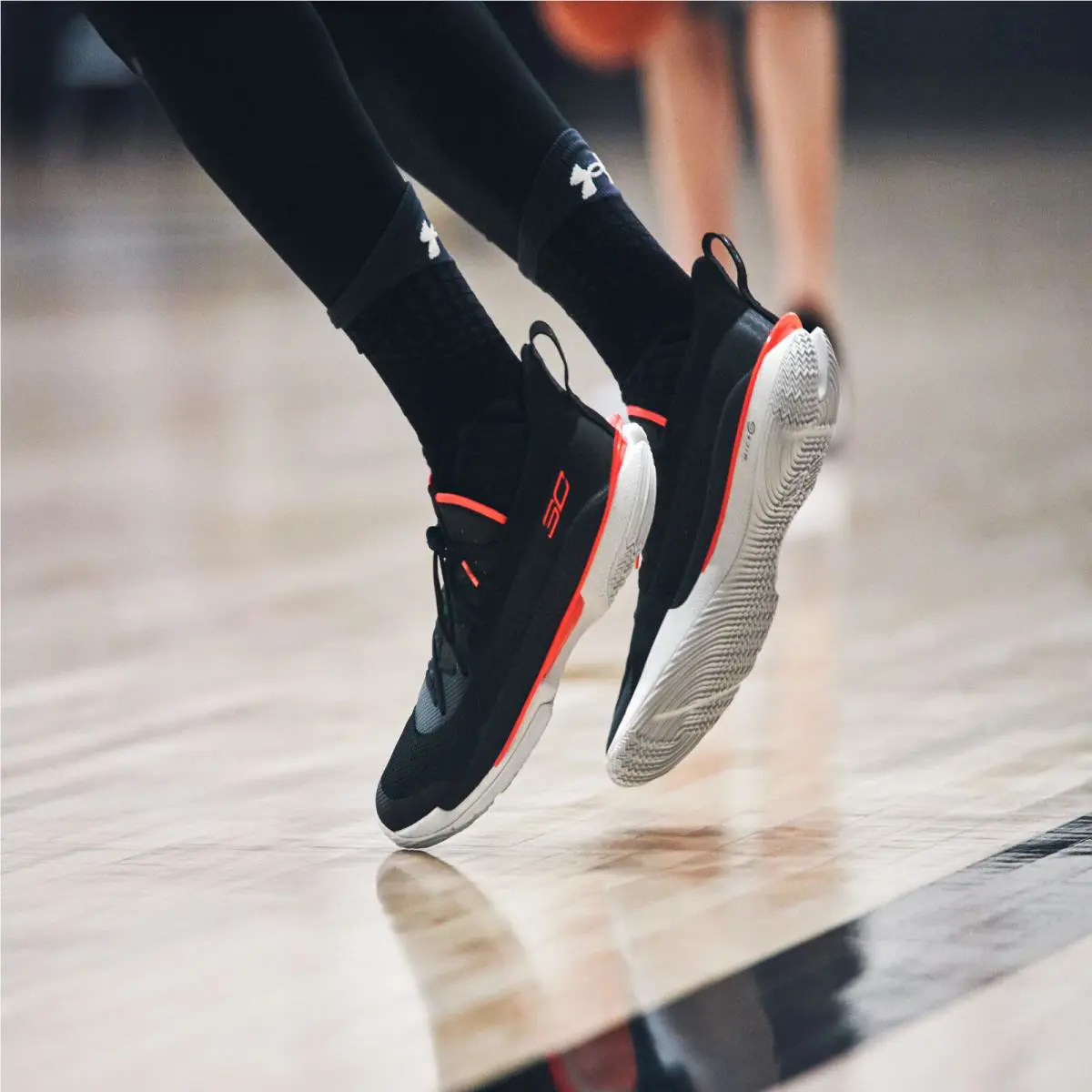 Under Armour shoes - Curry 7 - Curry - 3021258-001 - Black, Manufacturer: Black / White / Beta Red 6