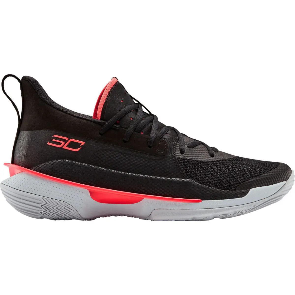 Under Armour shoes - Curry 7 - Curry - 3021258-001 - Black, Manufacturer: Black / White / Beta Red 10