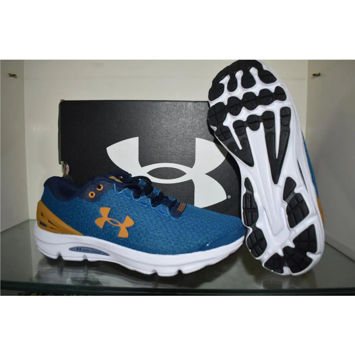 Under Armour shoes - Under Armour Charged Gemini - Charged Gemini - 3026501 402 - Blue 2