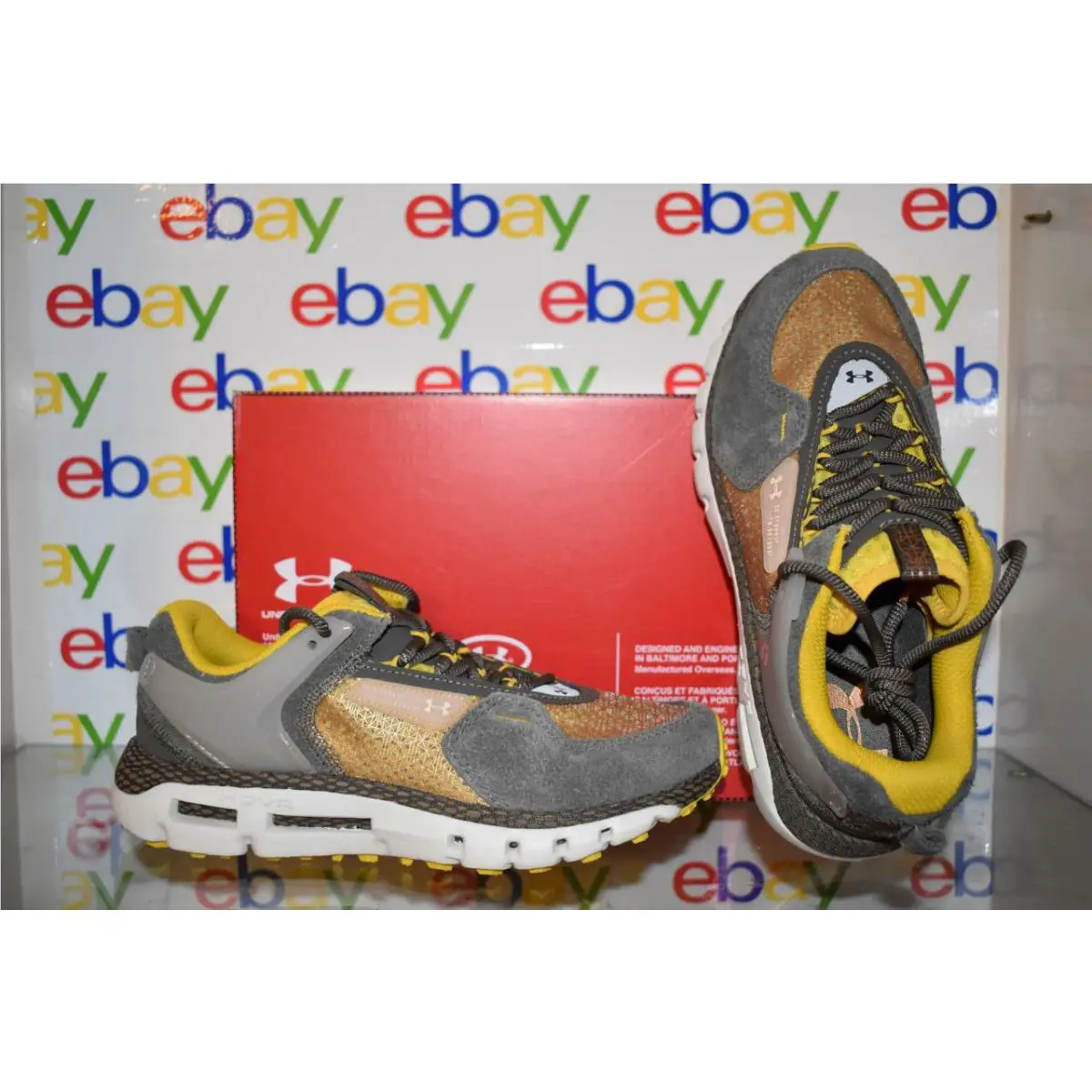 Under Armour shoes - Under Armour HOVR Summit BHM - 3022788 200 - Brown/Yellow/Gray, Manufacturer: Mountain Brown / Zeppelin Yellow / Khaki Base 0