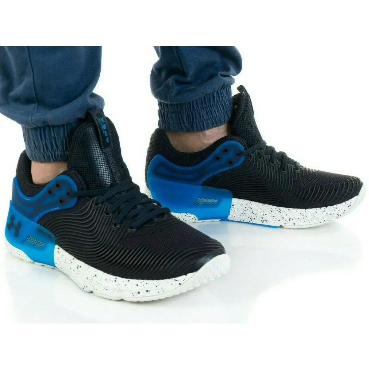 Under Armour shoes - Under Armour HOVR APEX 2 - 3023007-500 - BLACK/BLUE 11