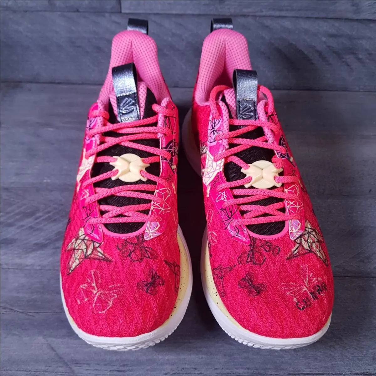 Under Armour shoes - Under Armour Curry 10 - Curry - 3026273-602 - Pink, Manufacturer: pink shock/black/metallic downpour grey 1