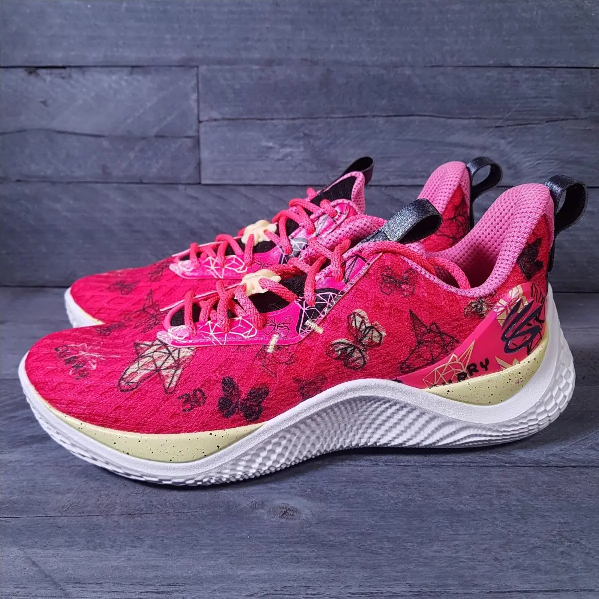 Under Armour shoes - Under Armour Curry 10 - Curry - 3026273-602 - Pink, Manufacturer: pink shock/black/metallic downpour grey 5