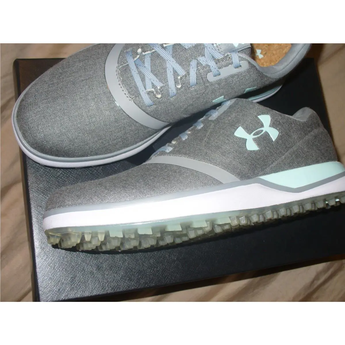 Under Armour shoes - 3020112 - 3020112-100-100-6 Medium US - GraySteel/Mint Green 1