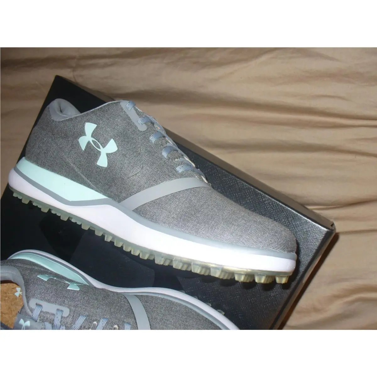 Under Armour shoes - 3020112 - 3020112-100-100-6 Medium US - GraySteel/Mint Green 11