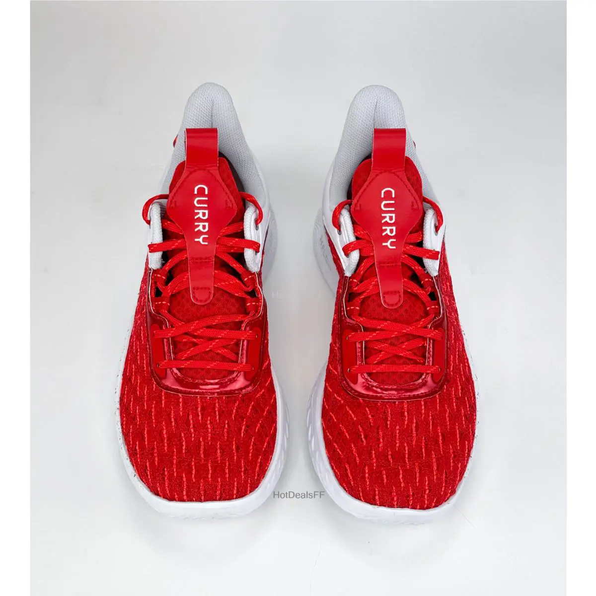 Under Armour shoes - Under Armour Curry Flow - Curry Flow - 3025631-100 - Red, Manufacturer: White / Red 9