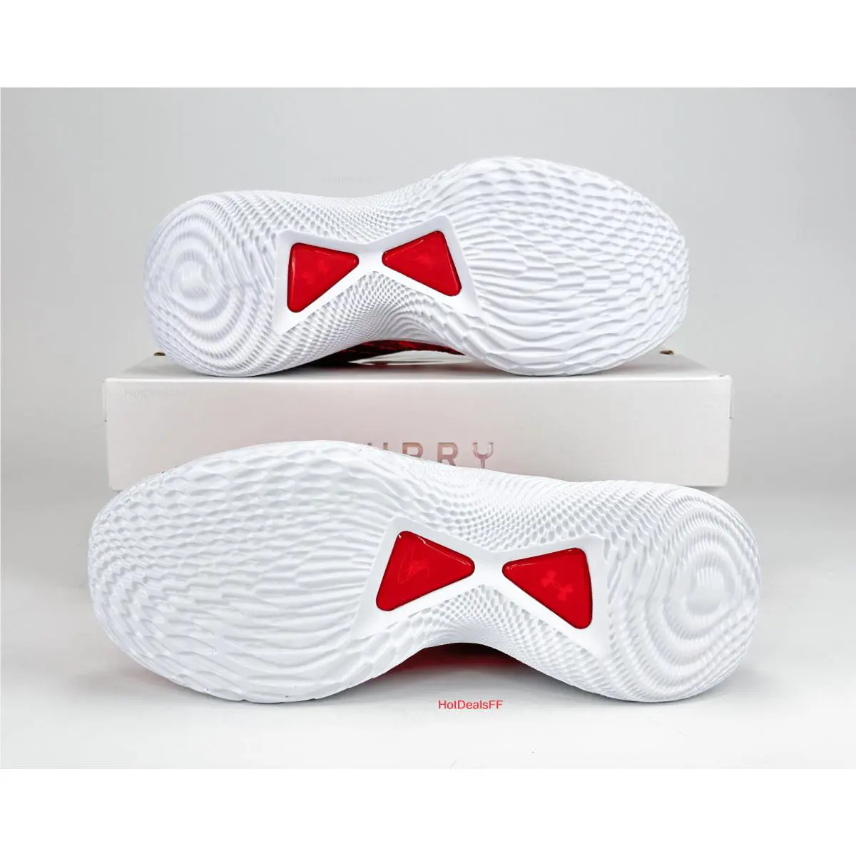 Under Armour shoes - Under Armour Curry Flow - Curry Flow - 3025631-100 - Red, Manufacturer: White / Red 14