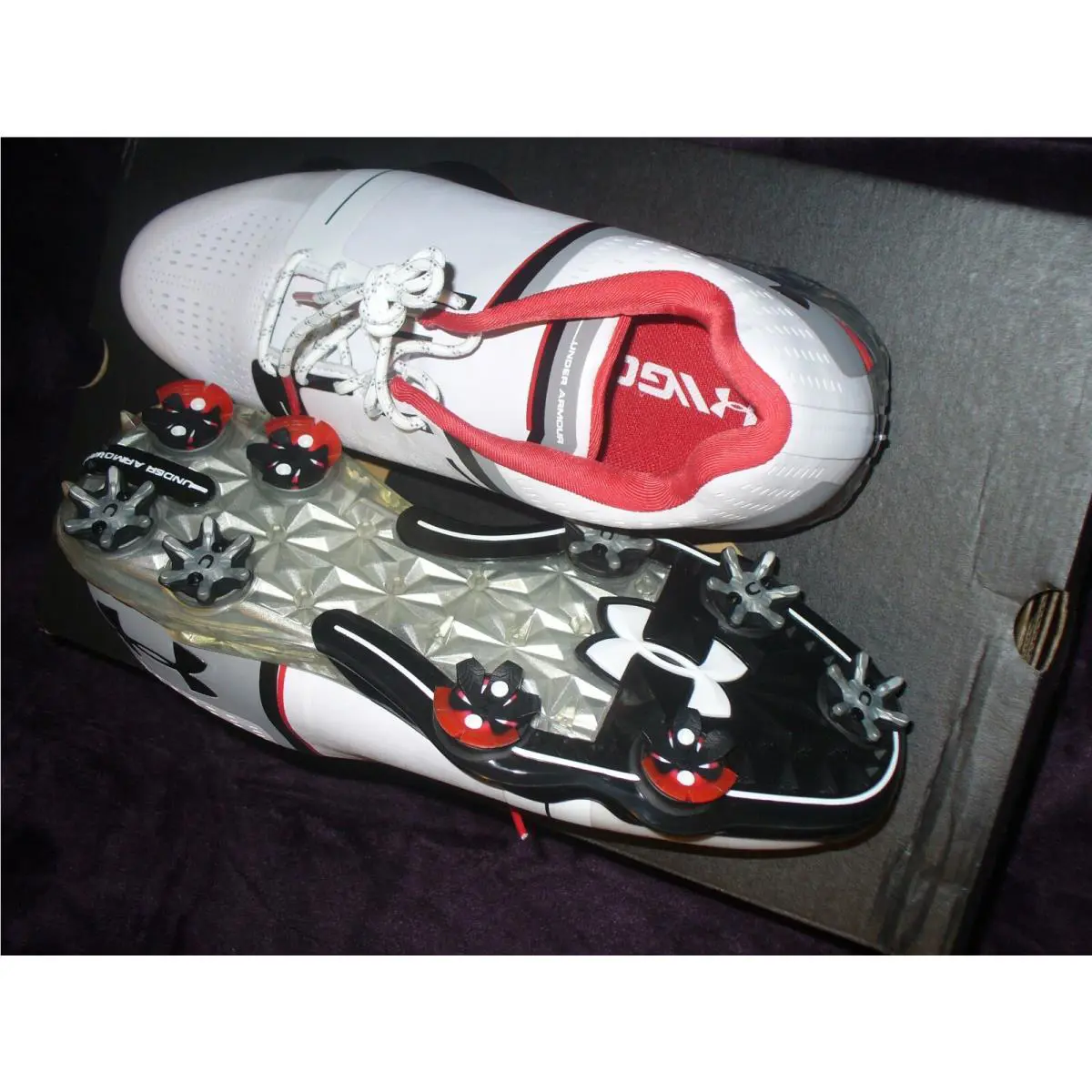 Under Armour shoes - Spieth 2 - Spieth - 1288574-108 - White/Black/White 7