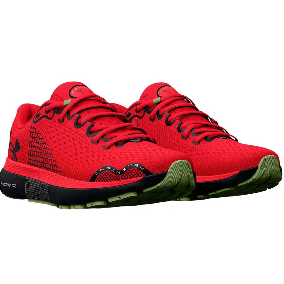 Under Armour Mens Tennis Shoe Red UA Hovr Infinite 4 3024897-601 - Red