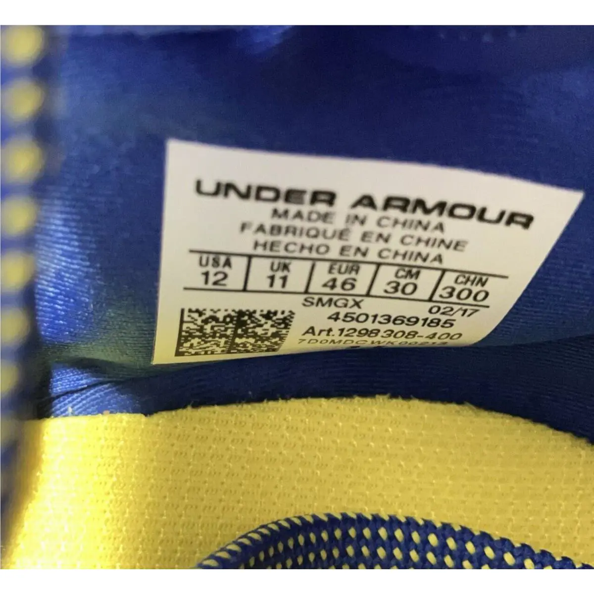 Under Armour shoes - Under Armour Curry 3ZERO - Curry - 1298308-400 - Blue (UPC: 190496938335) 14