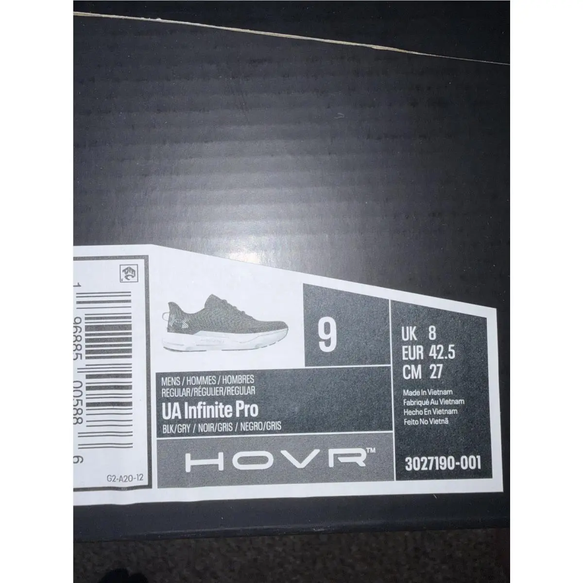 Under Armour shoes - Under Armour HOVR Infinite Pro - 3027190-001 - Black 6
