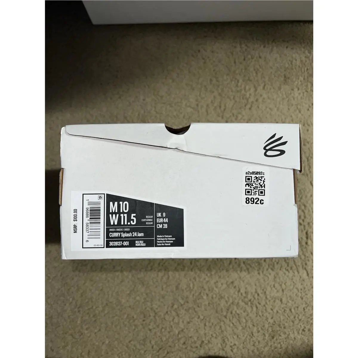 Under Armour shoes - Under Armour Curry Splash 24 - 3028137-001 - Black, Manufacturer: Black/Neo Turquoise/Taxi 7