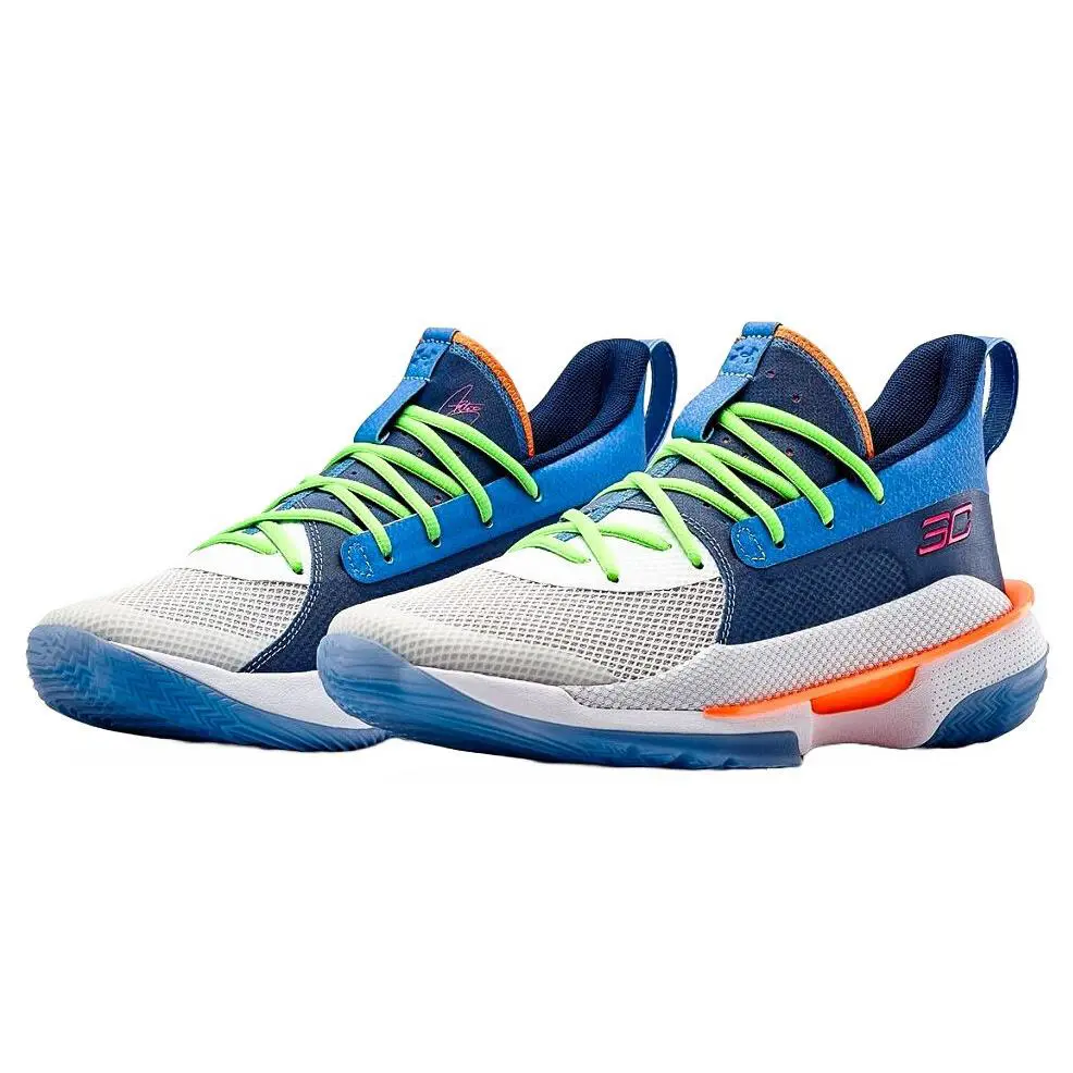 Under Armour shoes - Curry 7 - Curry - 3021258 - Blue, Manufacturer: Blue / White (UPC: 192811871600) 1