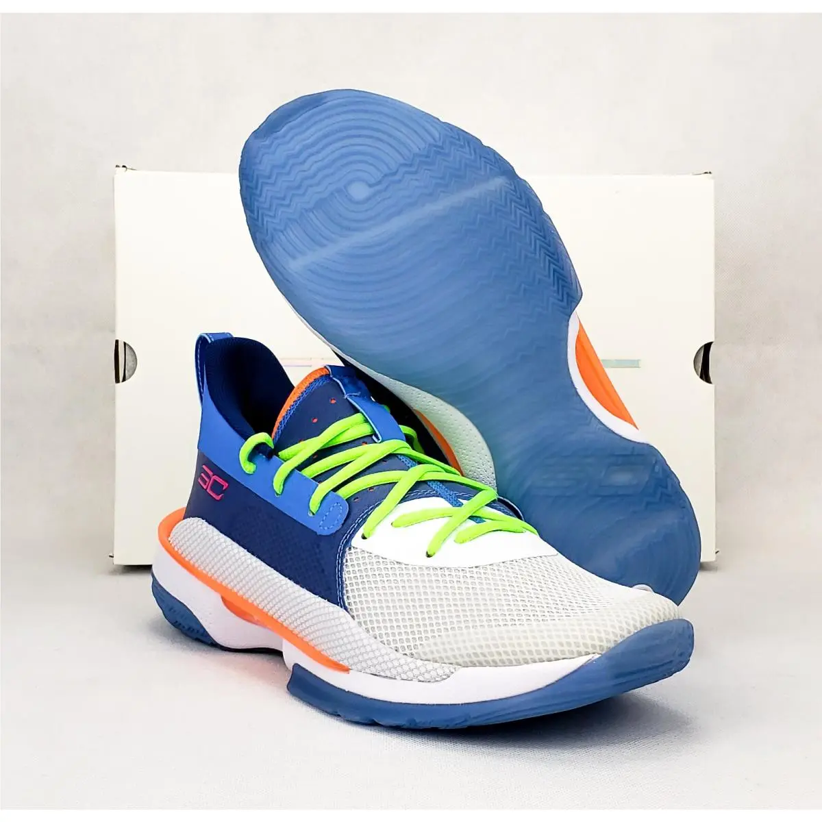 Under Armour shoes - Curry 7 - Curry - 3021258 - Blue, Manufacturer: Blue / White (UPC: 192811871600) 8