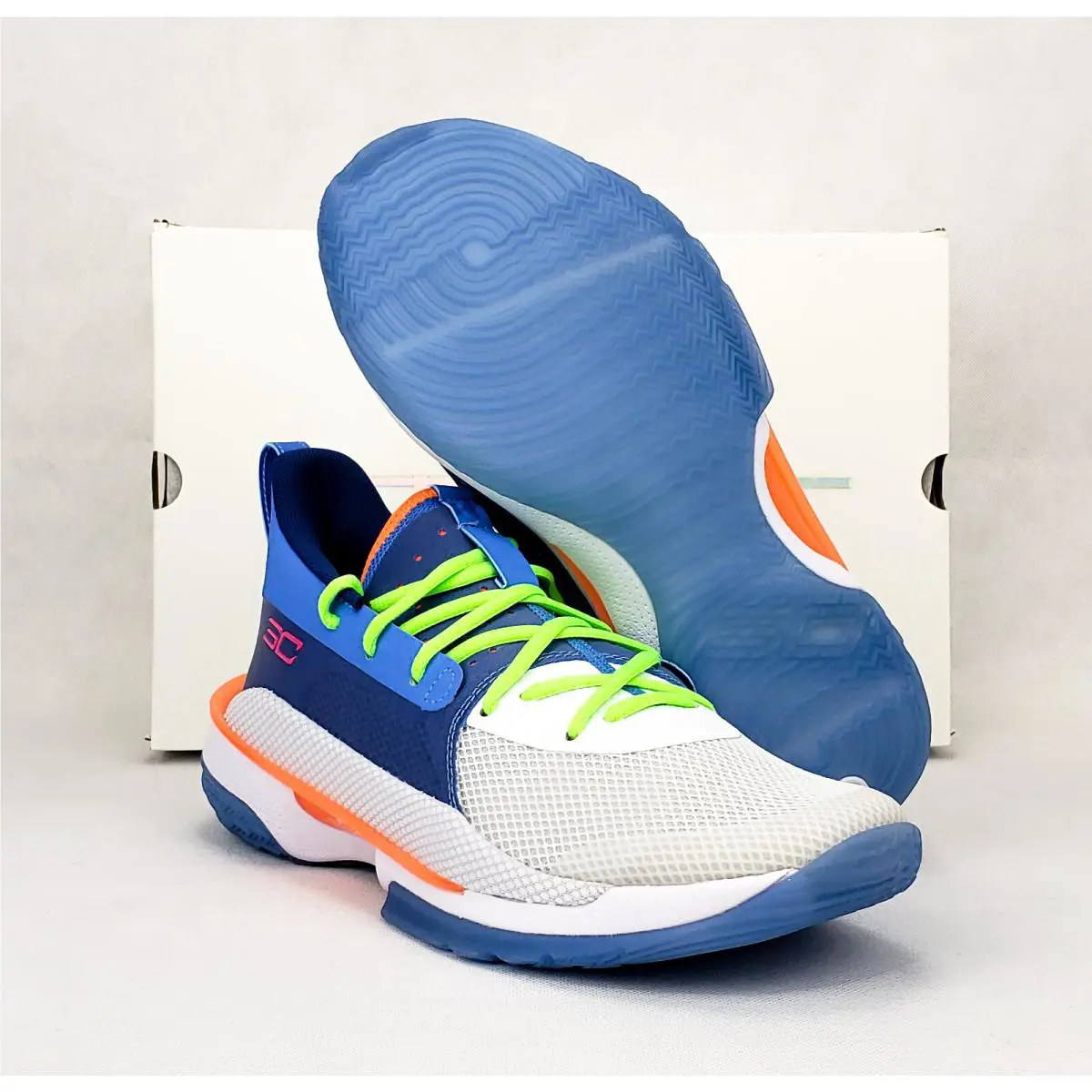 Under Armour shoes - Curry 7 - Curry - 3021258 - Blue, Manufacturer: Blue / White (UPC: 192811871600) 8