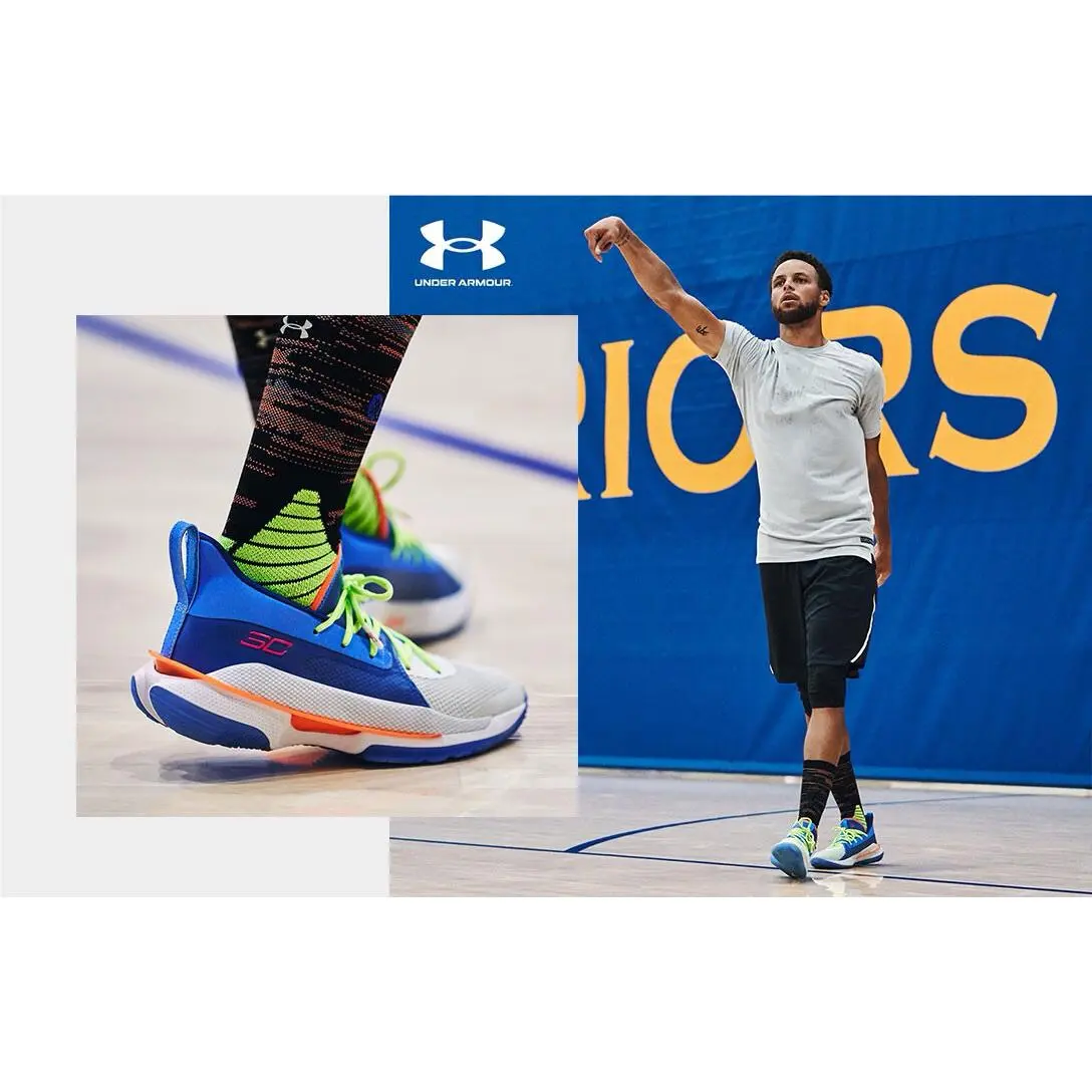 Under Armour shoes - Curry 7 - Curry - 3021258 - Blue, Manufacturer: Blue / White (UPC: 192811871600) 7