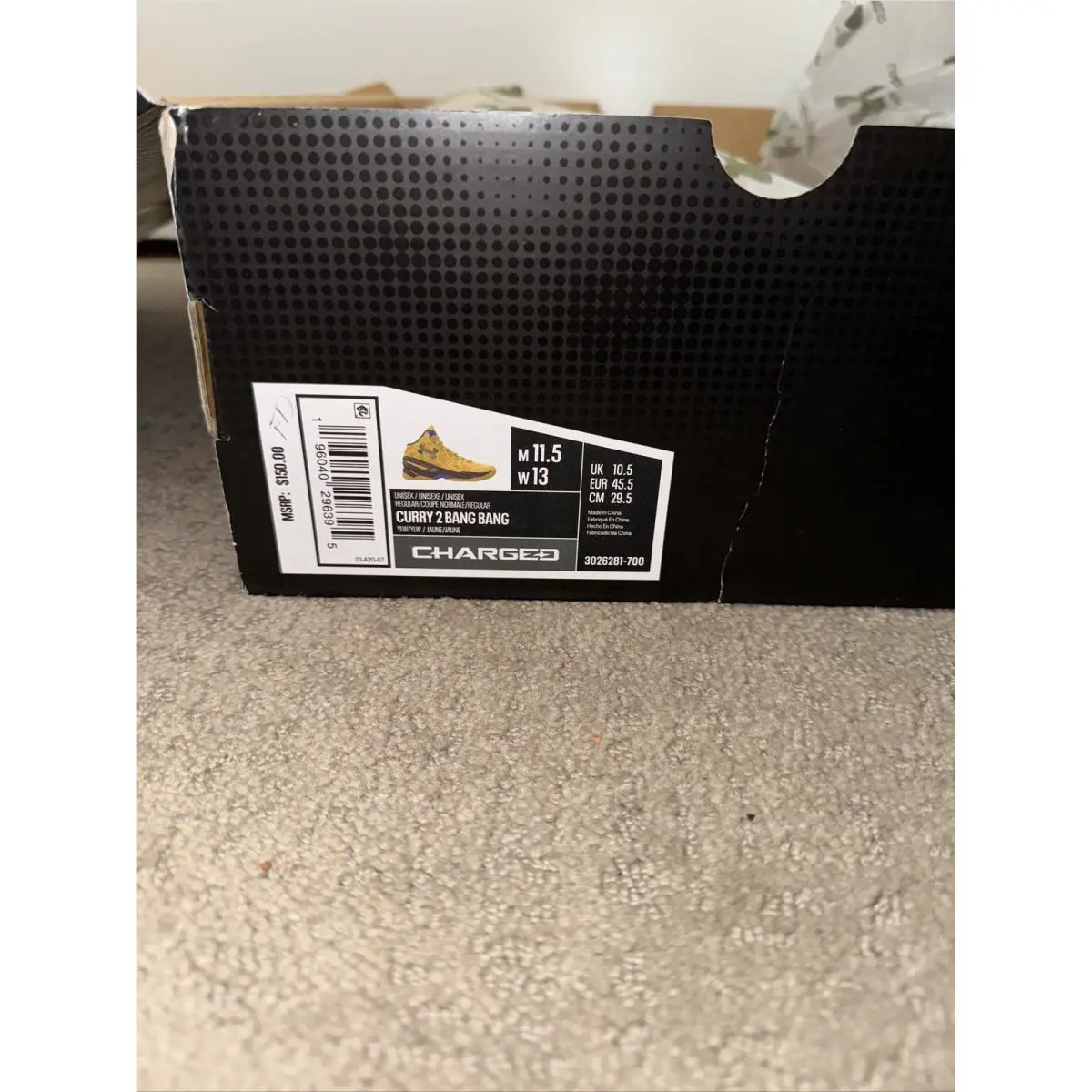 Under Armour shoes - Under Armour Curry 2 Retro - 3026281-700 - Yellow, Manufacturer: Steeltown Gold/Taxi 3