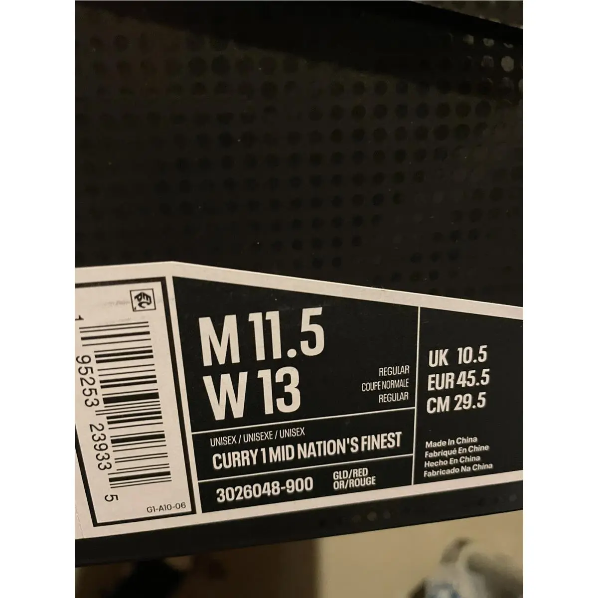 Under Armour shoes - Under armour Curry 1 - Curry - 3026048900 - Gold (UPC: 0195253239366) 10