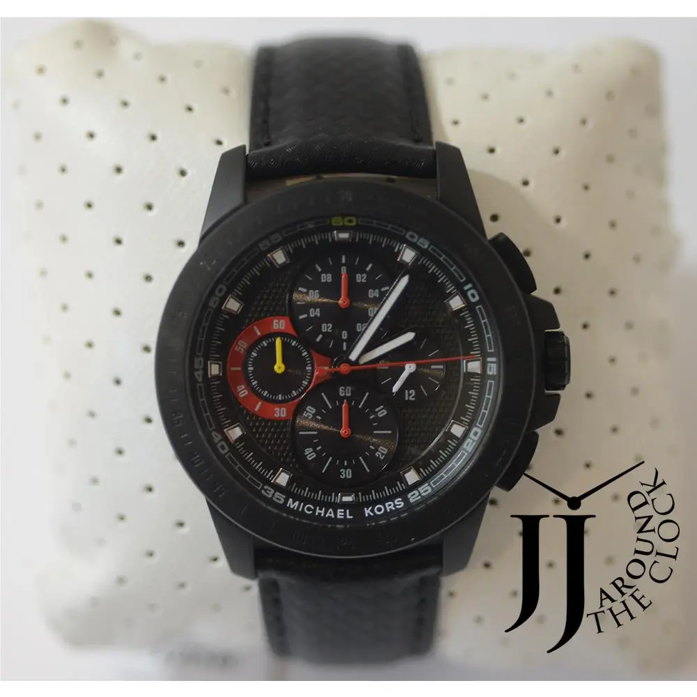 Michael Kors Ryker Chronograph Black Dial Men`s Watch MK8521 43MM