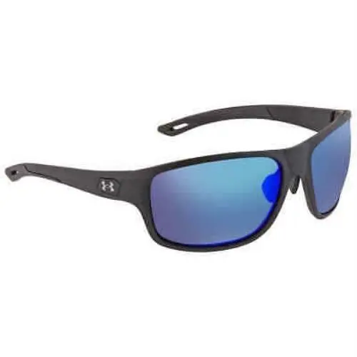 Under Armour Sunglasses UA0004/S 001/T/7N Grey Blue Wrap Men`s