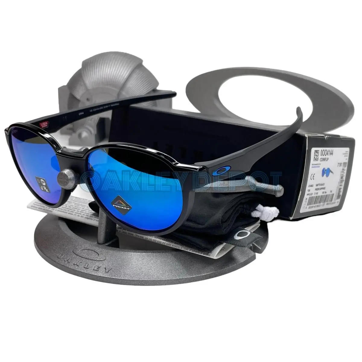 Coinflip 004144 Matte Black/prizm Sapphire Sunglasses 209 by Oakley