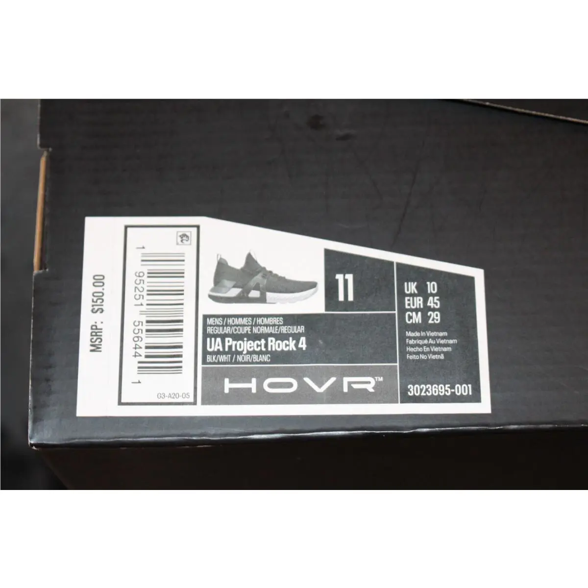 Under Armour shoes - Black & White 9