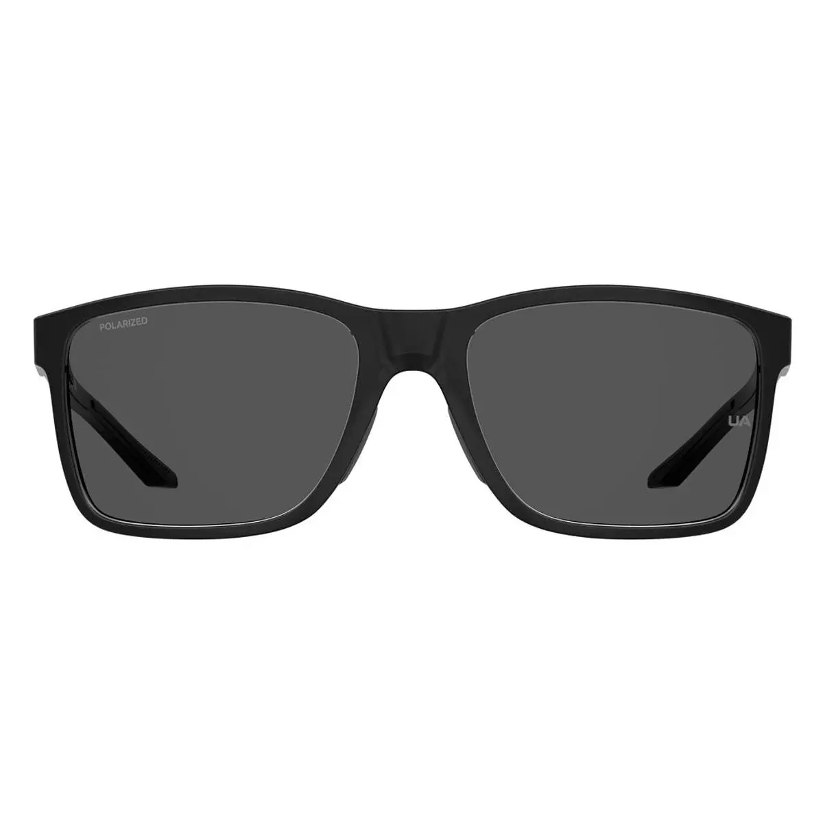 Under Armour UA Hustle XL Sunglasses Male Black 59mm - Frame: Black, Lens: Gray Polarized