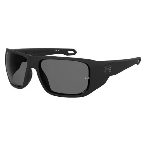 Under Armour UA Attack MD Sunglasses Male Matte Black 60mm - Frame: Matte Black, Lens: Gray Polarized Oleophobic