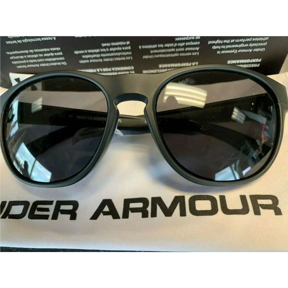 Under Armour UA Glimpse RL Sport Sunglasses Matte Black Gray