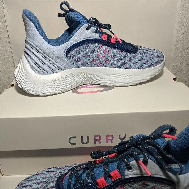 Under Armour shoes - Under Armour Curry 9 - Curry - 3025684-405 - Blue (UPC: 195252290979) 4