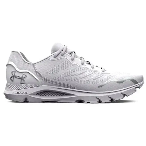 Under Armour Women`s Hovr Sonic 6 Running Shoe Wht/wht/metslv Size 6.5