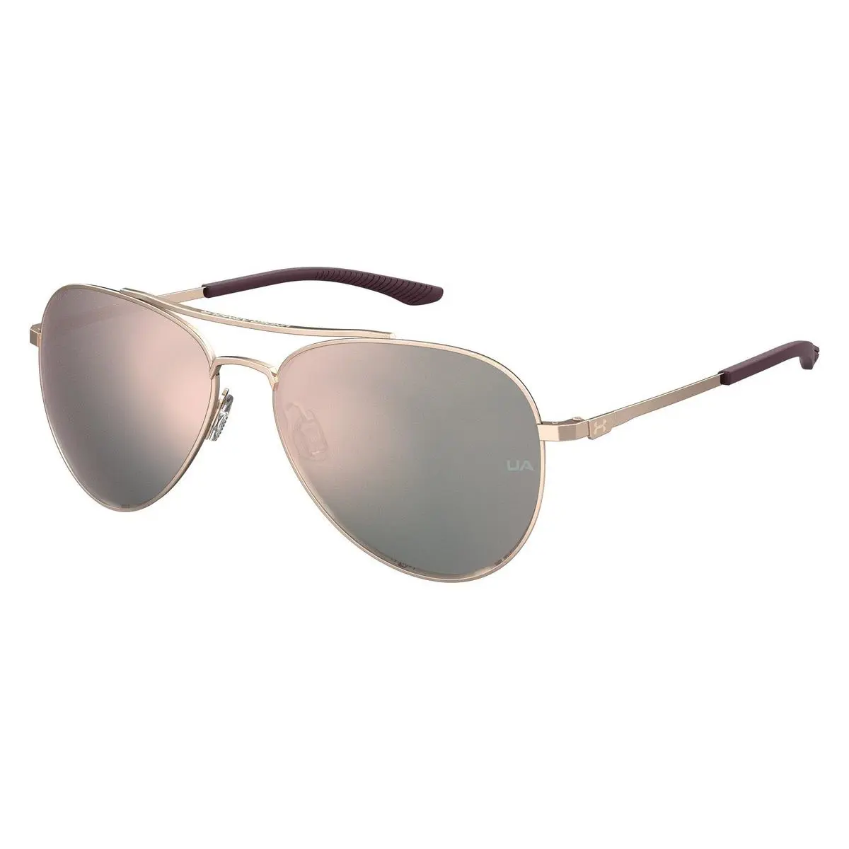 Under Armour Ua 0007/G/S Sunglasses Men Red Gold Aviator 57mm