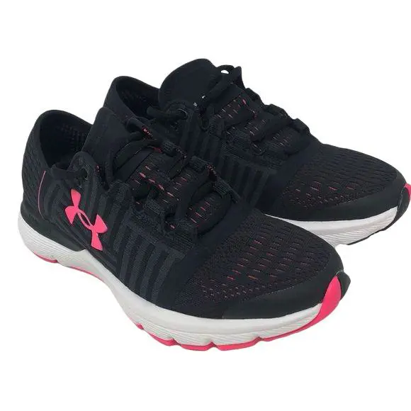 Under Armour Women`s Speedform Gemini 3 Running Shoe Size 5 - Black/Pink