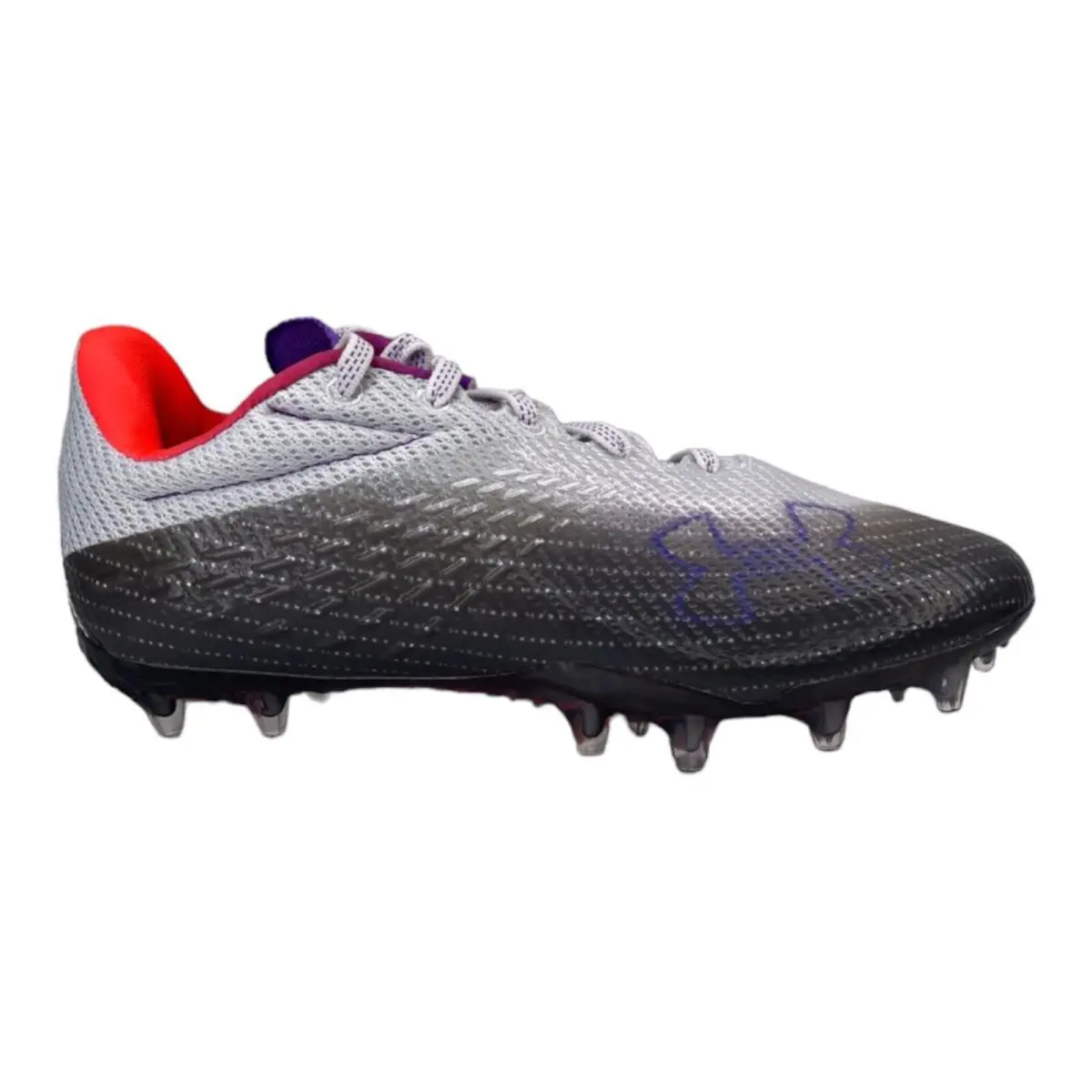 Blur Smoke Halo Grey Metallic Football Cleat 3025123-100 Women`s 11 by Under Armour