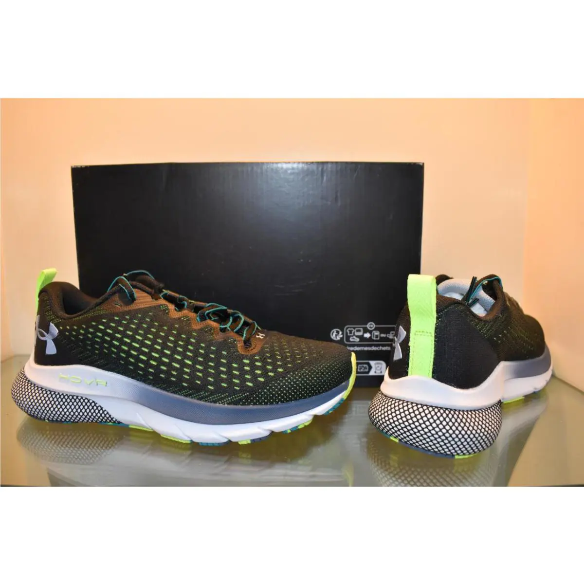 Under Armour shoes - Under Armour HOVR Turbulence Marble - 3027029 100 - Black (UPC: 196040976273) 1